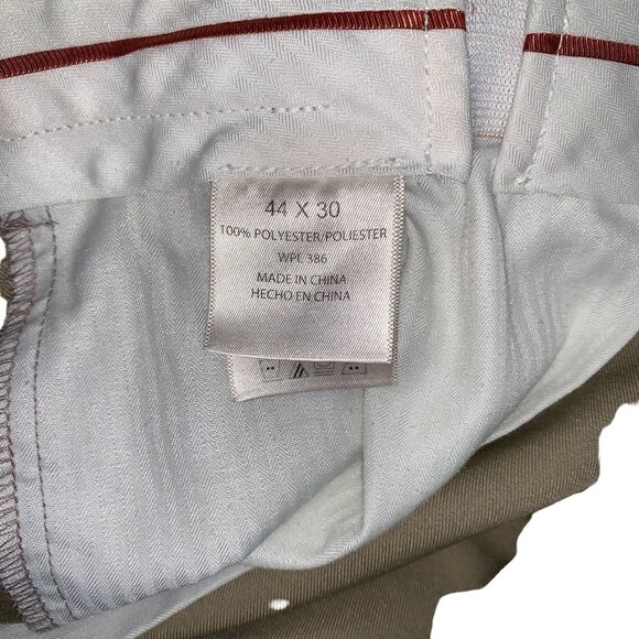 Haggar Mens Classic Fit Khaki Pants Size 44 X 30 Work business professionalEvery - Picture 2 of 9